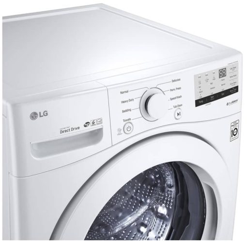 LG 4.5 Cu. Ft. White Ultra Large Front Load Washer - Image 7