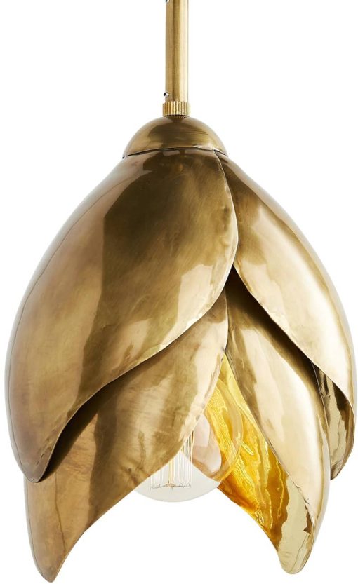 Arteriors Edith Vintage Brass Pendant - Image 7