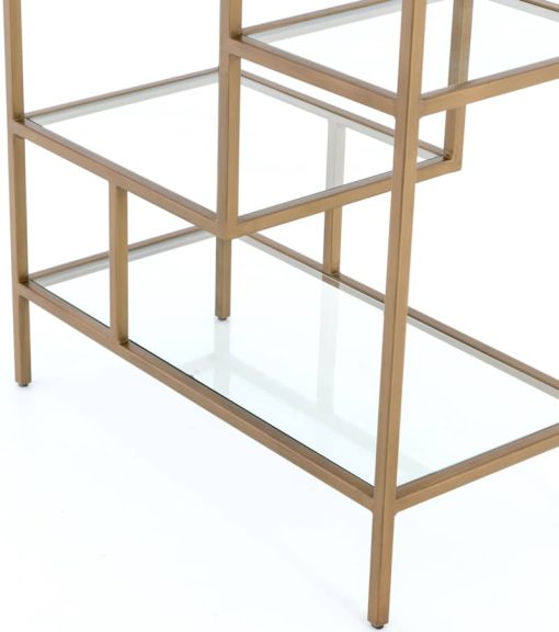 Four Hands Irondale Collection 83" Helena Brass Bookshelf - Image 8