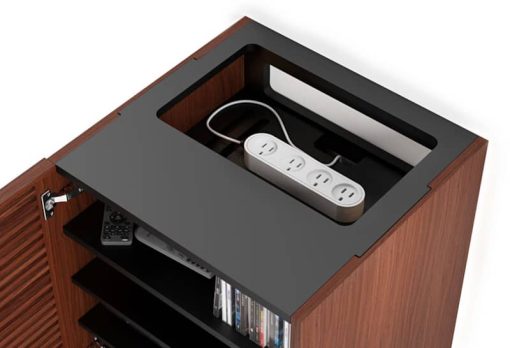 BDI Corridor 8172 Chocolate Stained Walnut Audio Tower - Image 7