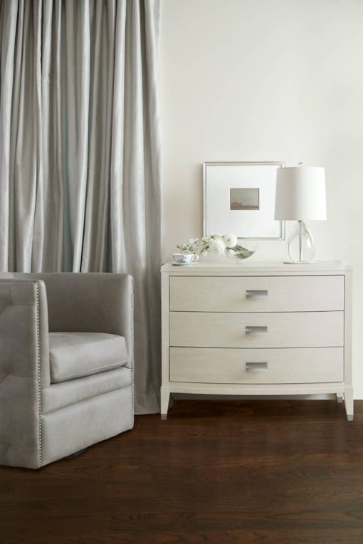Bernhardt East Hampton Cerused Linen Nightstand - Image 9