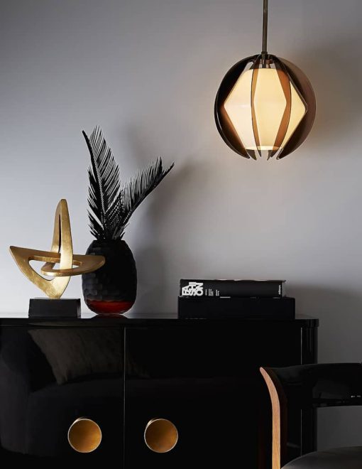 Arteriors Puzol Aged Brass Outdoor Pendant - Image 8
