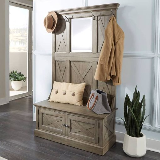Homestyles Mountain Lodge Gray Hall Tree - Image 8