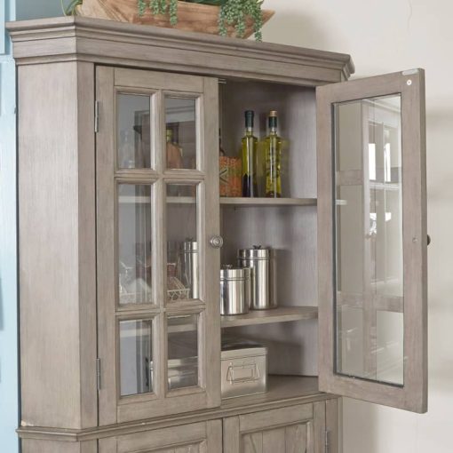Homestyles Mountain Lodge Gray Corner Cabinet - Image 8
