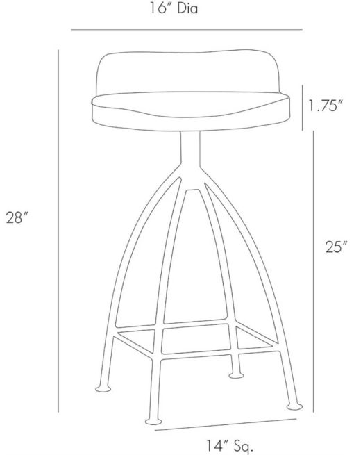 Arteriors Henson Counter Stool - Image 8
