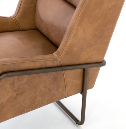 Four Hands Bishop Collection Patina Copper Wembley Chair - Image 8