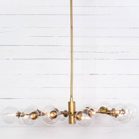 Four Hands Carnegie Collection Pellman Matte Brass Chandelier - Image 8