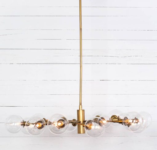 Four Hands Carnegie Collection Pellman Matte Brass Chandelier - Image 8