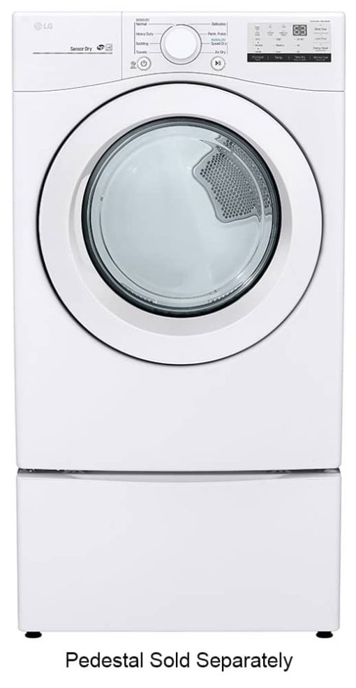 LG 7.4 Cu. Ft. White Electric Dryer - Image 8