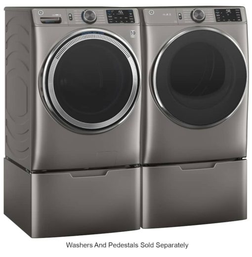 GE ADA 7.8 Cu. Ft. Satin Nickel Smart Front Load Electric Dryer With Steam And Sanitize Cycle - Image 8