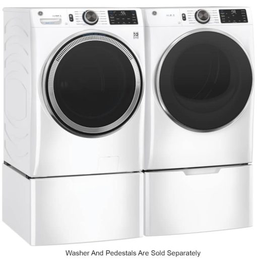 GE ADA 7.8 Cu. Ft. White Smart Front Load Electric Dryer With Steam And Sanitize Cycle - Image 8