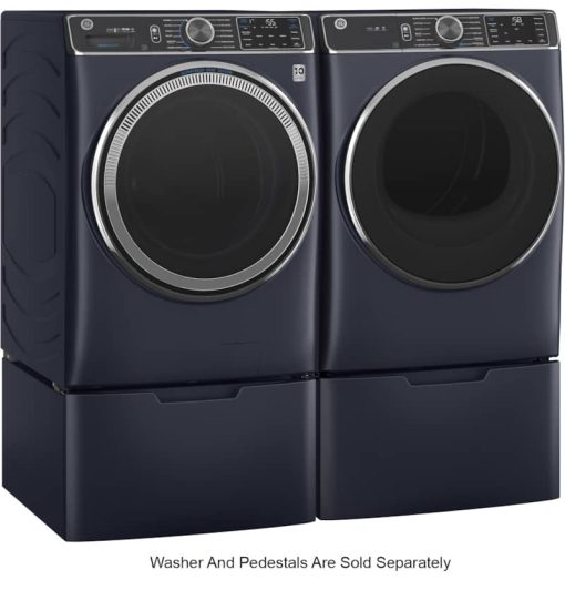 GE ADA 7.8 Cu. Ft. Sapphire Blue Smart Front Load Gas Dryer With Steam And Sanitize Cycle - Image 8