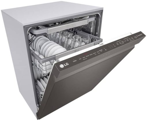 LG 24" PrintProof Black Stainless Steel Top Control Smart Wi-Fi Enabled Dishwasher With QuadWash And TrueSteam - Image 8