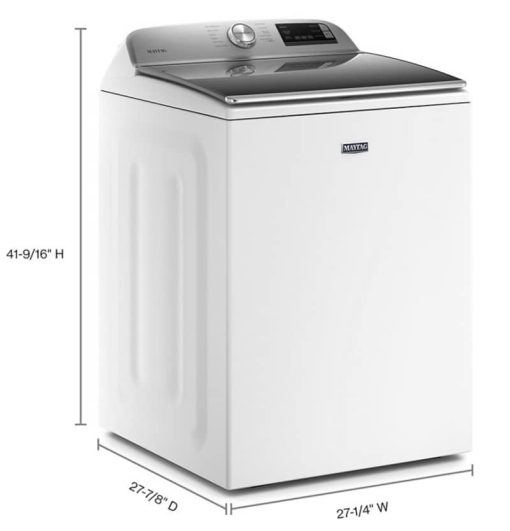 Maytag 4.7 Cu. Ft. White Smart Capable Top Load Washer With Extra Power Button - Image 8