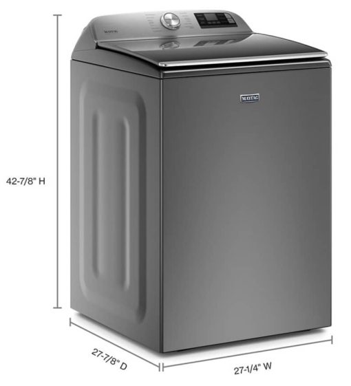 Maytag 5.2 Cu. Ft. Metallic Slate Smart Capable Top Load Washer With Extra Power Button - Image 8