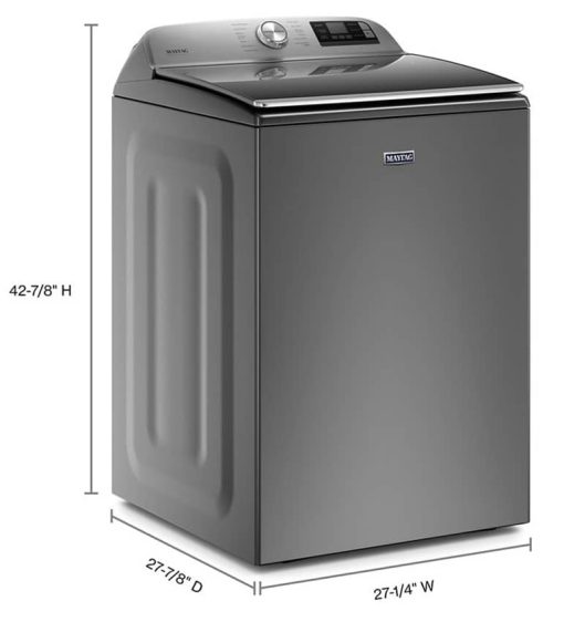 Maytag 5.3 Cu. Ft. Metallic Slate Smart Capable Top Load Washer With Extra Power Button - Image 8