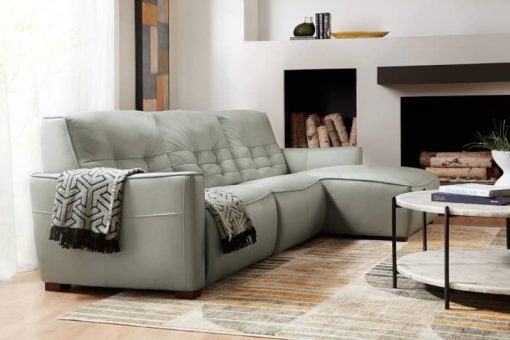 Hooker Furniture Living Room Reaux Power Recline Sofa With RAF Chaise With 2 Power Recliners - Image 8