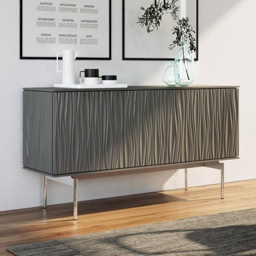 BDI Tanami 7107 Fog Grey Triple-Width Credenza - Image 8