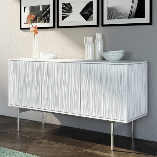 BDI Tanami 7107 Smooth Satin White Storage Credenza - Image 8