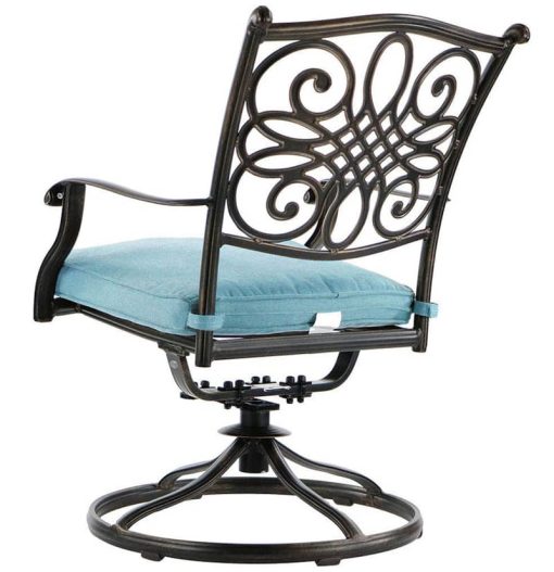 Hanover Traditions 9-Piece Dining Patio Set In Blue/Cast - Image 8
