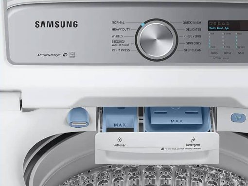 Samsung 5 Cu. Ft. White Top Load Washer With Active WaterJet - Image 8