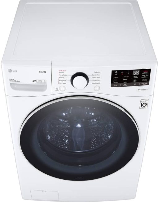 LG 4.5 Cu. Ft. White Smart Wi-Fi Enabled Front Load Washer With Built-In Intelligence & Steam Technology - Image 8