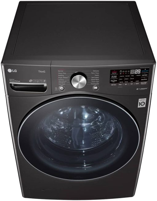 LG 5 Cu. Ft. Black Steel Smart Wi-Fi Enabled Front Load Washer With TurboWash 360 And Built-In Intelligence - Image 8