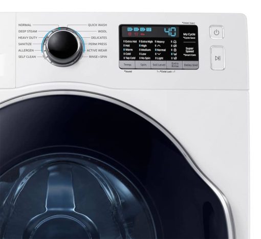 Samsung 2.2 Cu. Ft. White Compact Front Load Washer With Super Speed - Image 8