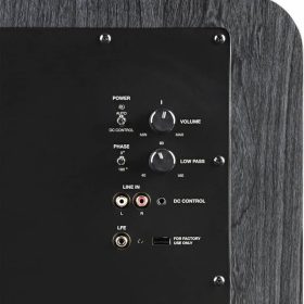 Polk Audio HTS 12" Powered Washed Black Walnut Subwoofer - Image 8