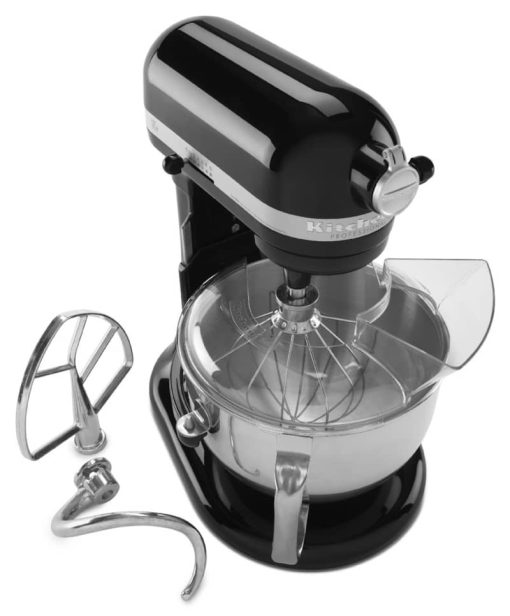 KitchenAid Professional 600 Series 6 Qt. Onyx Black Bowl-Lift Stand Mixer - Image 9