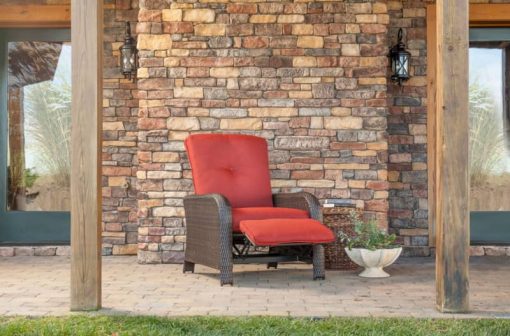 Hanover Strathmere Outdoor Reclining Arm Chair - Image 8