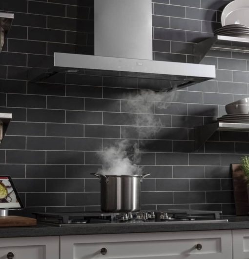 GE 36" Stainless Steel Smart Designer Wall Mount Hood With Perimeter Venting - Image 8