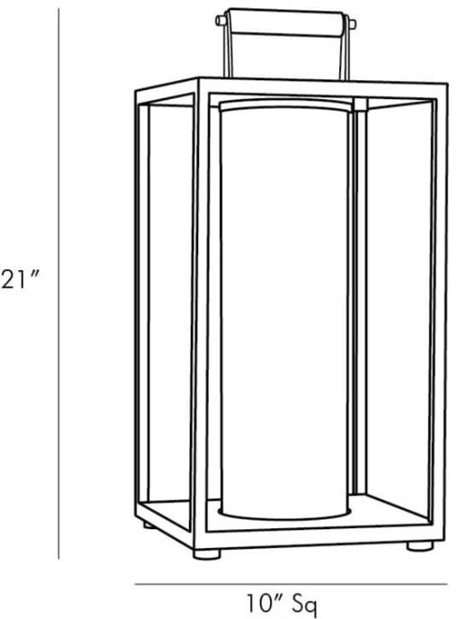 Arteriors Stetson Aged Iron Outdoor Lantern - Image 9