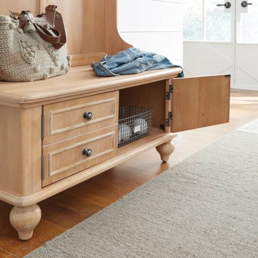 Homestyles Cambridge Whitewash Hall Tree - Image 9