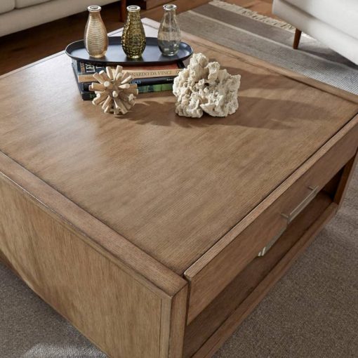 Homestyles Big Sur Oak Square Coffee Table - Image 9