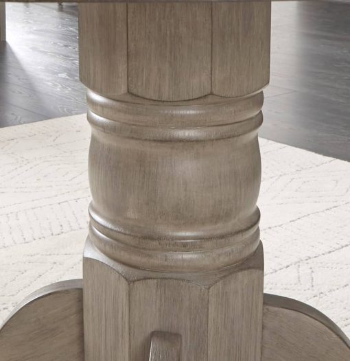 Homestyles Mountain Lodge Gray Round Dining Table - Image 4