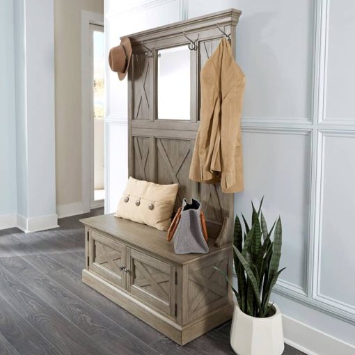 Homestyles Mountain Lodge Gray Hall Tree - Image 9