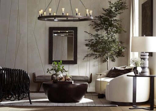 Arteriors Geoffrey Gray Large Chandelier - Image 9