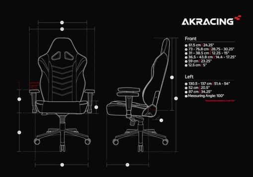 AKRacing Masters Series Black & Blue Max Gaming Chair - Image 9