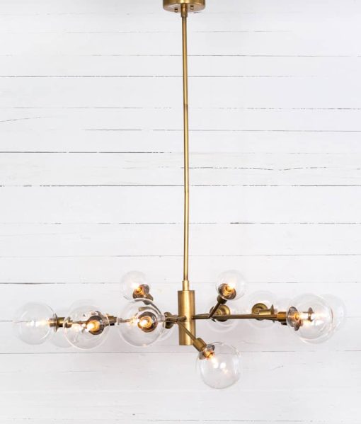 Four Hands Carnegie Collection Pellman Matte Brass Chandelier - Image 9