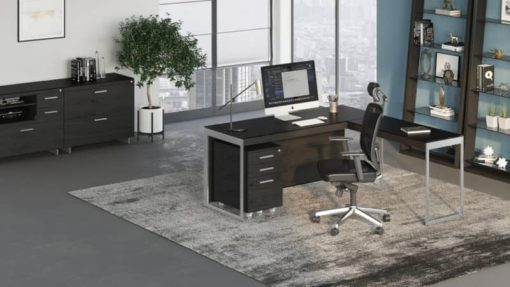 BDI Sequel 20 6101 Charcoal And Satin Nickel Desk - Image 9