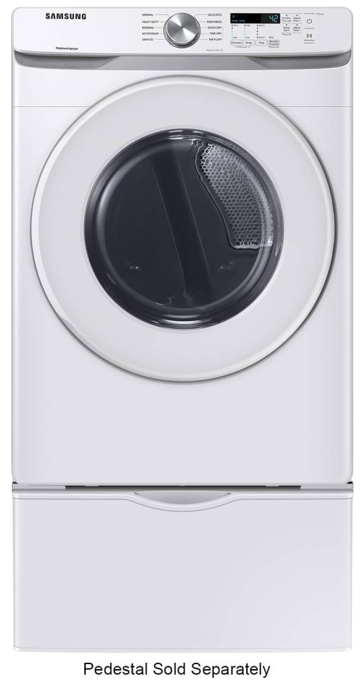 Samsung ADA 7.5 Cu. Ft. White Gas Long Vent Dryer With Sensor Dry - Image 9