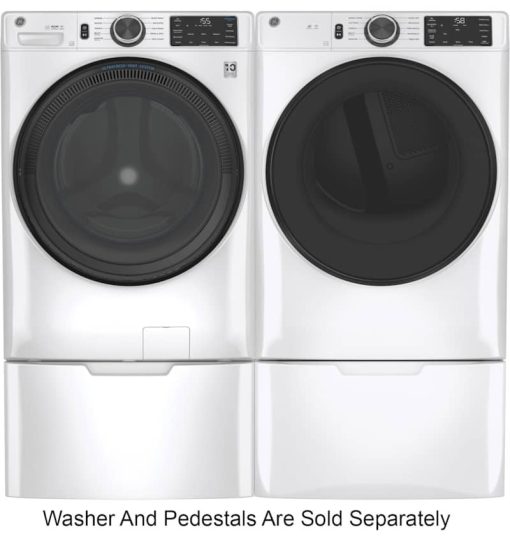 GE ADA 7.8 Cu. Ft. White Smart Front Load Gas Dryer With Sanitize Cycle - Image 9