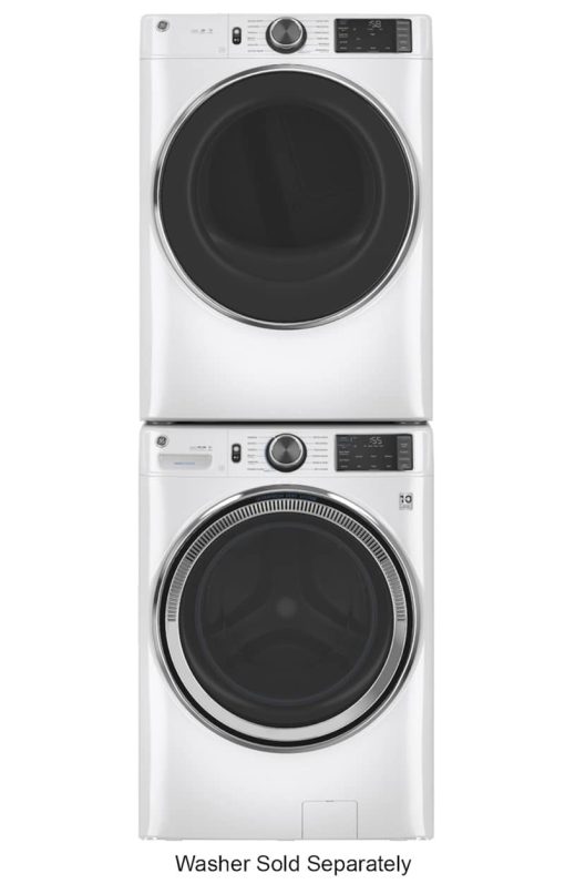 GE ADA 7.8 Cu. Ft. White Smart Front Load Electric Dryer With Steam And Sanitize Cycle - Image 9