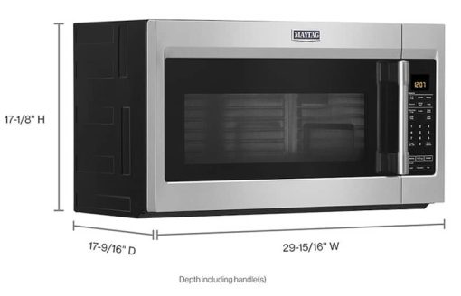 Maytag 1.9 Cu. Ft. Fingerprint Resistant Stainless Steel Over-The-Range Microwave With Dual Crisp Feature - Image 9