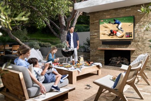 Samsung 65" The Terrace Black QLED 4K UHD Outdoor Smart HDTV - Image 9