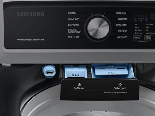 Samsung 4.5 Cu. Ft. Brushed Black Steel Top Load Washer With Active WaterJet - Image 9