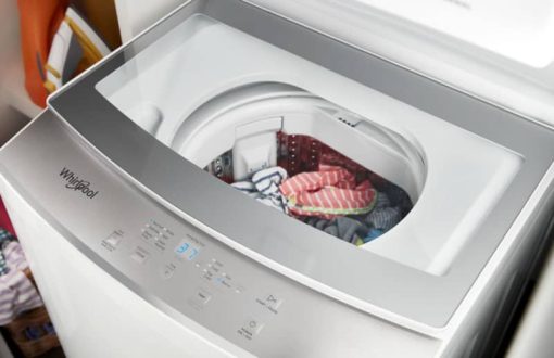 Whirlpool 24" White Electric Stacked Laundry Center - Image 9