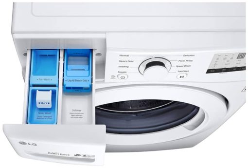 LG 4.5 Cu. Ft. White Ultra Large Front Load Washer - Image 9