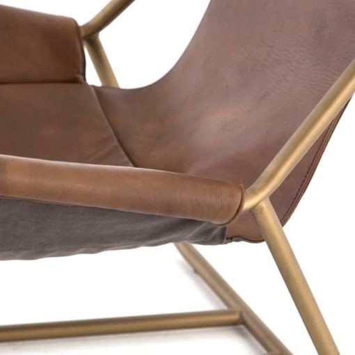 Four Hands Bishop Collection Patina Brown Vera Chair - Image 9